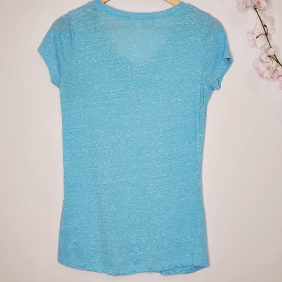 Allison Brittney V Neck Top Heathered Sz S - Picture 5 of 8